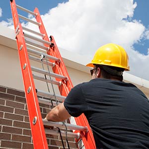Sign Repairs - Ladder to Roof