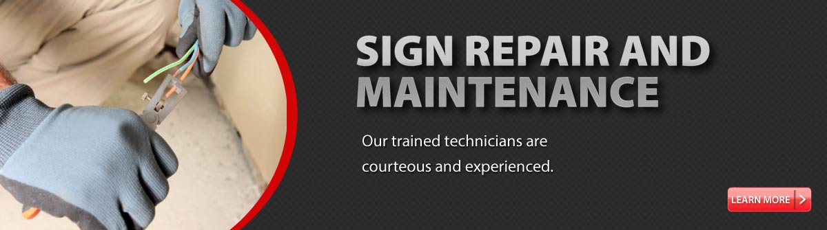 Sign Maintenance and Repair Shop Services
